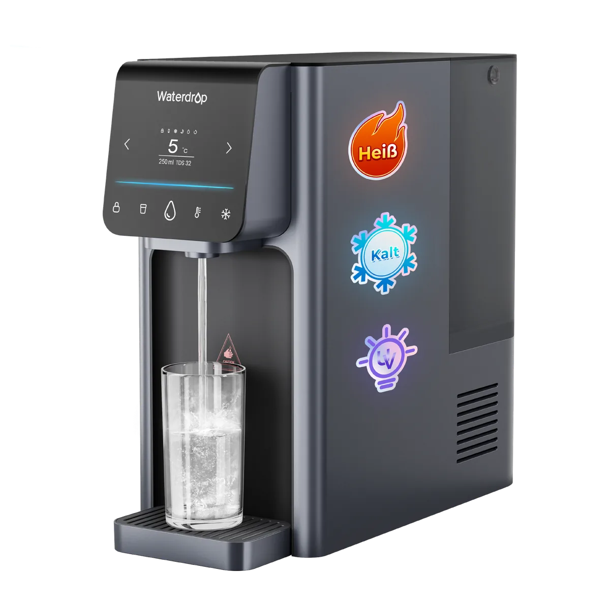 Waterdrop A1 Auftisch Umkehrosmose Wasserfilter mit UV